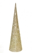 Kovový kužel champagne-zlatý 60 cm