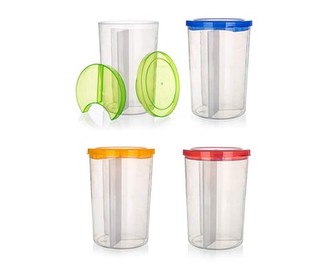 BANQUET Dóza dělená plastová 3 v 1