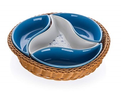 BANQUET Mísa v košíku ONION 23 cm, 4 díly