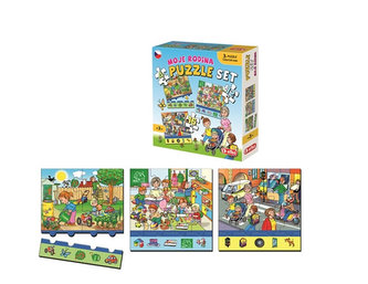 Moja rodina: Puzzle set 3 v 1