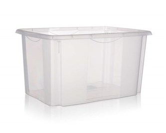 KEEEPER Box úložný EMIL 55 x 39 x 29,5 cm, 45 l, transparentný, bez veka
