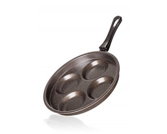 BANQUET Panvica na 4 lievance GRANITE Brown 24 cm