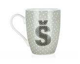 BANQUET Hrnek keramický ABC 340 ml, písmeno Š