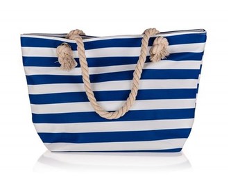 PRETTY UP Kabelka dámská PRETTY UP 33,5 x 32 x 14,5 cm, modré pruhy