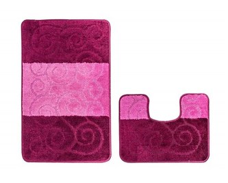 BRILANZ Sada koupelnových předložek SILE, 2ks, fialová