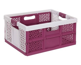 KEEEPER Prepravka so soft touch rukoväťou, nosnosť 30 kg, 48 x 34,5 x 23,5 cm, krémovo-ružová