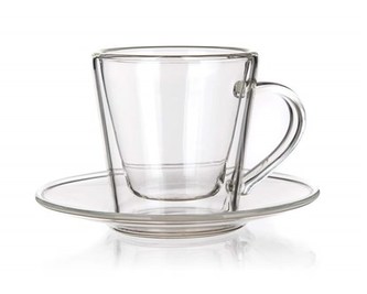 BANQUET Šálek dvoustěnný s podšállekm DOBLO 50 ml, kónický