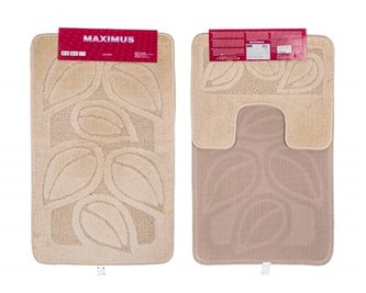 BRILANZ Sada koupelnových předložek FLORA, 2ks, béžová