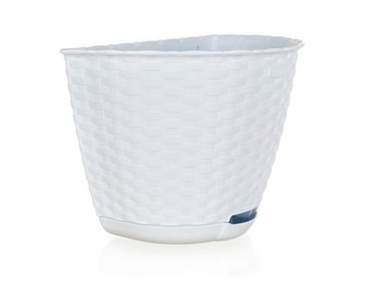 BRILANZ Nástěnný květináč 30 x 20 x 22 cm, 5 l, bílý