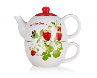 BANQUET Kanvička keramická so šálkou STRAWBERRY