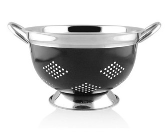 BANQUET Cedník nerezový AVANZA 21 cm, sivý