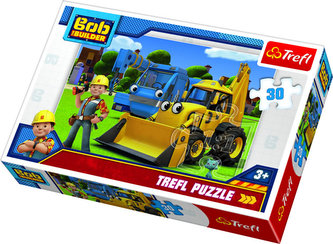 Borek Staviteľ a jeho pomocníci: Puzzle 30 dielikov