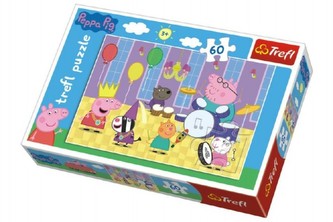Prasátko Peppa - Na plese: Puzzle 60 dílků
