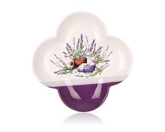 BANQUET Misa servírovací štvorlístok LAVENDER 26 cm, OK