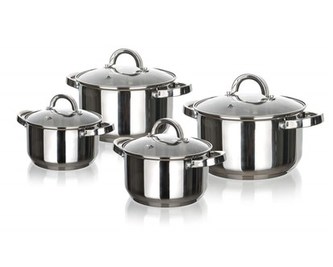 BANQUET Sada nerezového riadu SWING, 8 ks