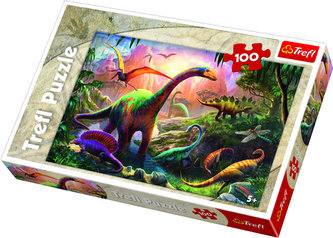 Svet dinosaurov: Puzzle 100 dielikov