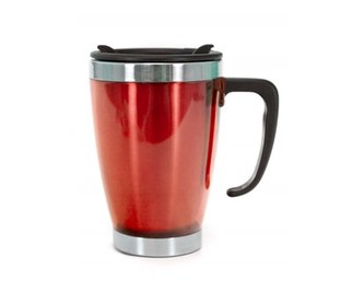 BANQUET Hrnček cestovný AVANZA 350 ml, červená