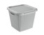 BRILANZ Box ratanový s víkem 15 l, 30 x 30 x 27,5 cm, šedý