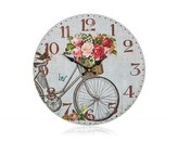 HOME DECOR Hodiny nástěnné BICYCLE 34 cm