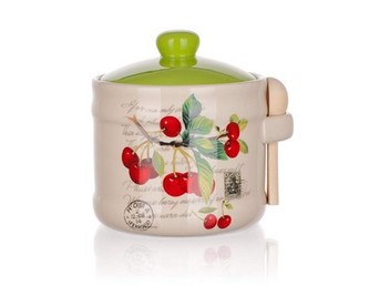 BANQUET Dóza keramická s lyžičkou CHERRY 400 ml, OK