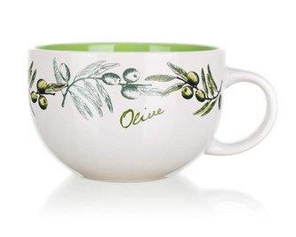 BANQUET Hrnček jumbo keramický OLIVES 660 ml