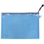 Síťovaná obálka se zipem A4 modrá