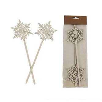 Vločka zápich, 2ks D3342-01