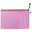Sieťovaná obálka so zipsom A4 ružová