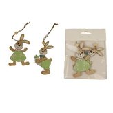 Zajíc k zavěšení, 4 ks D4041-15