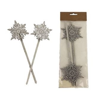 Vločka zápich, 2ks D3342-28