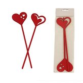 Zápich srdce, 2 ks D3834-08