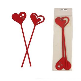 Zápich srdce, 2 ks D3834-08