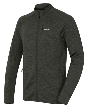 Pánská mikina z merino vlny Alou M khaki - M