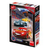 Autá 3 - Víťazné kolo: svietiace neónové puzzle 100XL dielov