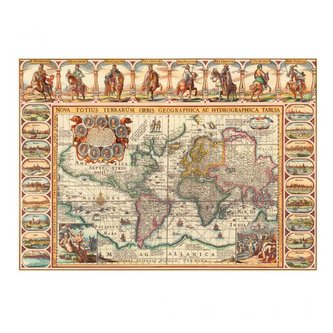 Mapa sveta historická: puzzle 2000 dielikov