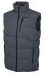 Pánská péřová vesta na zip Deep M tm. šedá - XL