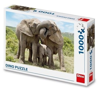 Puzzle 1000 Slonia rodina