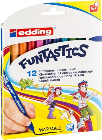 Fix Edding 15 Funtastics 12ks sada pro větší děti