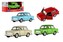 Auto Welly Trabant 601 Klasic kov/plast 11cm 1:34-39 na voľný chod 4 farby v krabičke 15x7x7cm
