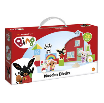 BING drevená stavebnica 22 ks