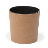 Plastový kvetináč Malwa ECO 300 mm vrúbok, prírodné drevo