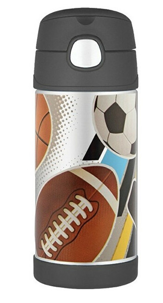 Thermos FUNtainer Detská termoska so slamkou - šport