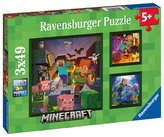 Ravensburger Puzzle - Minecraft Biomes 3x49 dielikov