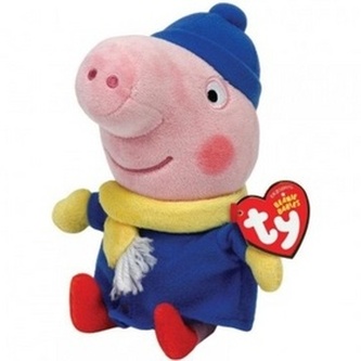 Beanie Babies Lic Peppa Pig George winter