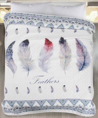 Přehoz na postel FEATHERS 170x210 cm Mybesthome