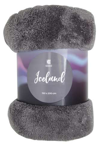 Deka z mikrovlákna ICELAND tmavo šedá 150x200 cm Essex