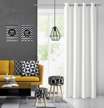 Dekorační závěs EASY TOP  bílá 1x140x250 cm MyBestHome
