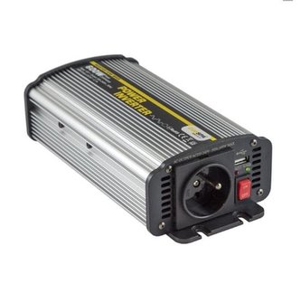 Napěťový měnič Carspa CAR600U-242 24V/230V+USB 600W, modifikovaná sinus (náhrada za CAR500-24)