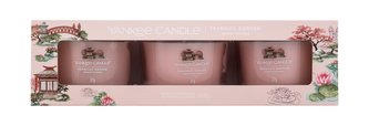 YANKEE CANDLE Tranquil Garden svíčka votivní 3ks sada