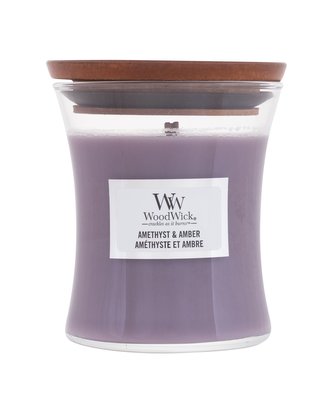 WoodWick Amethyst & Amber svíčka váza 85g